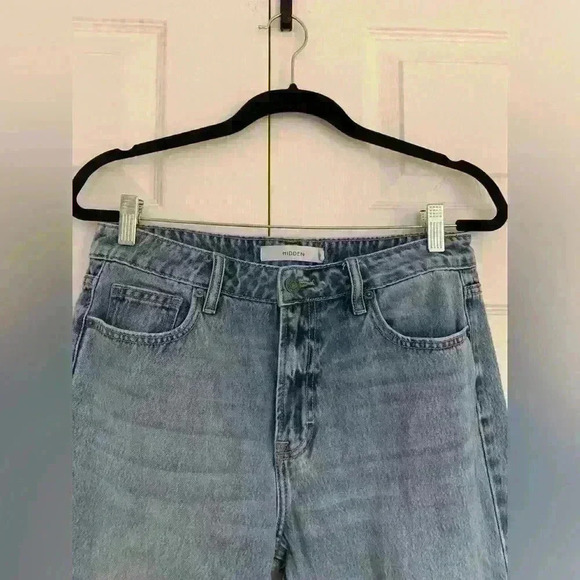 NORDSTROM HIDDEN JEANS STRAIGHT  LEG HIGH RISE BOWS 28 - Picture 3 of 5